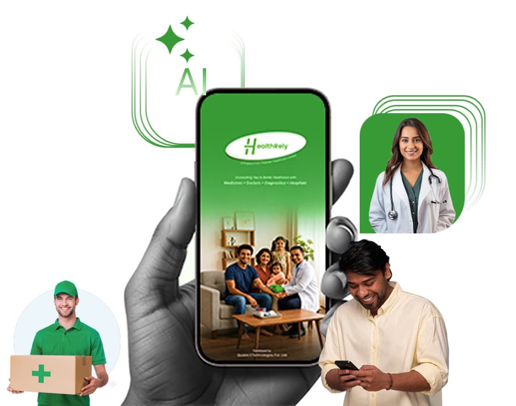 Healthcare AI solutions patient engagement collage
