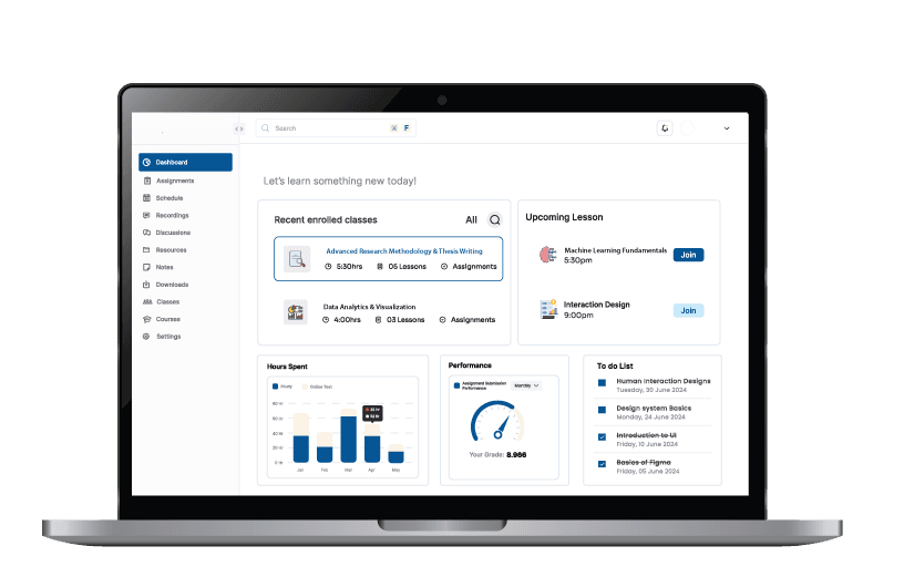AI Powered LMS main platform preview