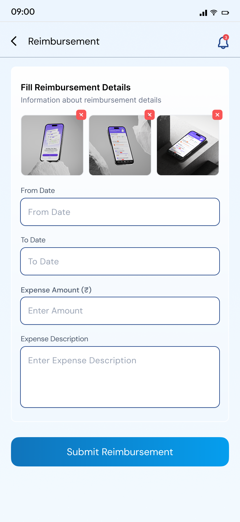 GENS mobile leave screen