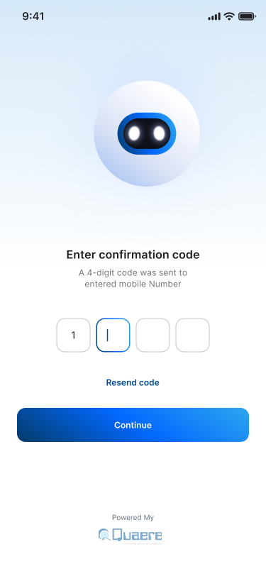 AI chatbot mobile screen 3